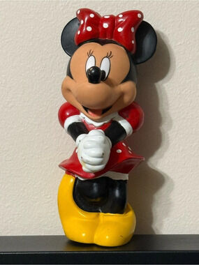 Disney Minnie Mouse Figurine Polka Dot Red & Yellow